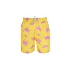 Swim Shorts Yellow Turtles - Yellow & Orange