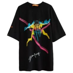 Black Tee Tied Heart