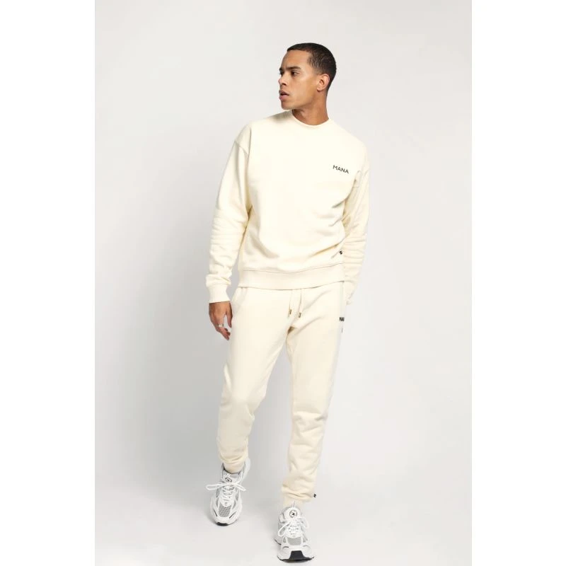 Deluxe Joggers Mens In Ivory Cream - Image 3