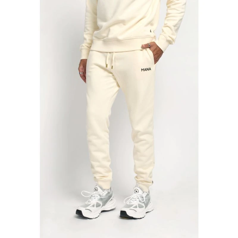 Deluxe Joggers Mens In Ivory Cream - Image 2