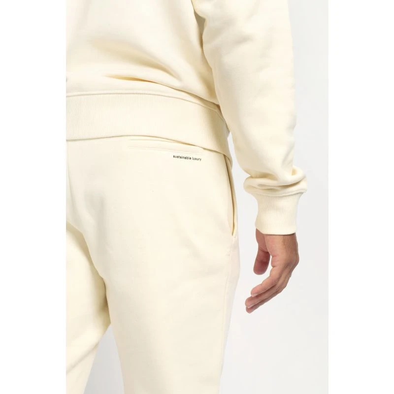 Deluxe Joggers Mens In Ivory Cream - Image 5