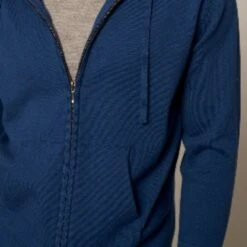 Cotton Cashmere Full Zip Hoddie