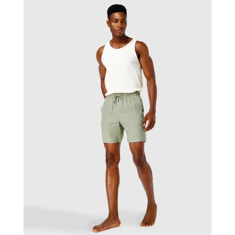 Linen Shorts Green - Image 3