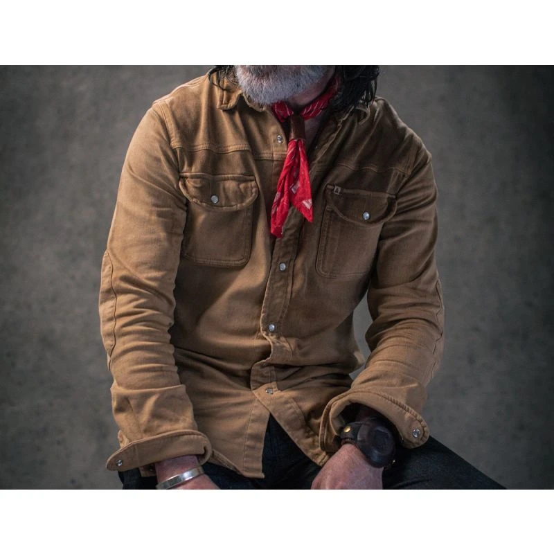 Sunday Shirt Dark Tan - Image 7