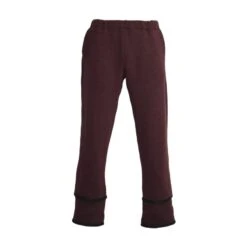 Deux Côtés Trousers - Charcoal And Burgundy