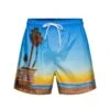 Golden Sunset Swim Trunks - Cali Blue
