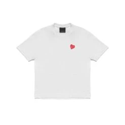 Handwritten Inimigo Heart Comfort White T-Shirt