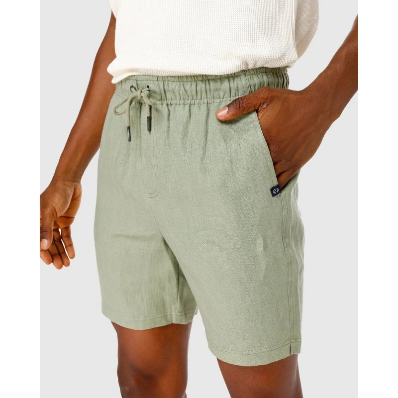Linen Shorts Green - Image 4