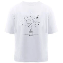 Serotonin White Embroidered Men's T-Shirt