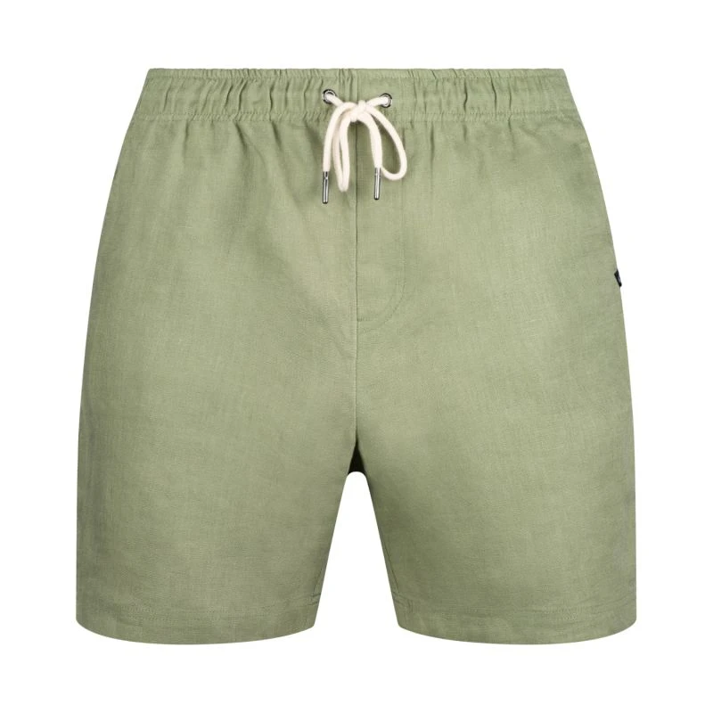 Linen Shorts Green