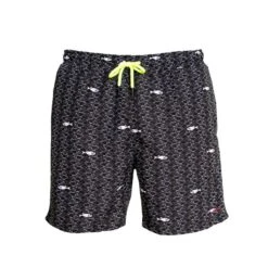 Aulaia X Lorieux - Men's Art Swim Shorts - Black