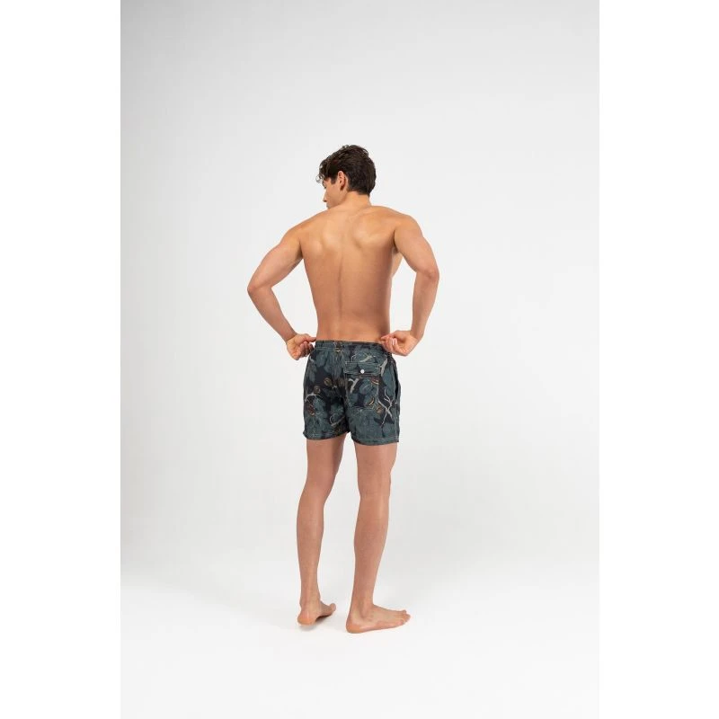 Straight-Leg Mid-Length Recycled Printed Swim Shorts - Night Figs - Image 3
