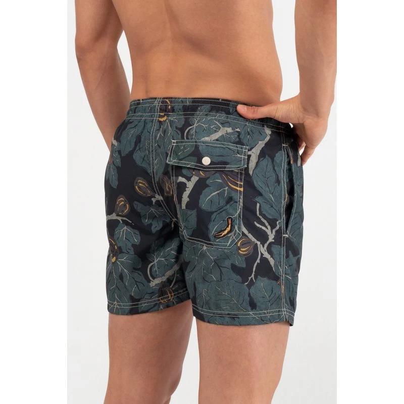 Straight-Leg Mid-Length Recycled Printed Swim Shorts - Night Figs - Image 4