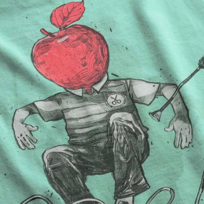 Unisex Design Printed Regular Fit T-Shirt - Apple - Image 4