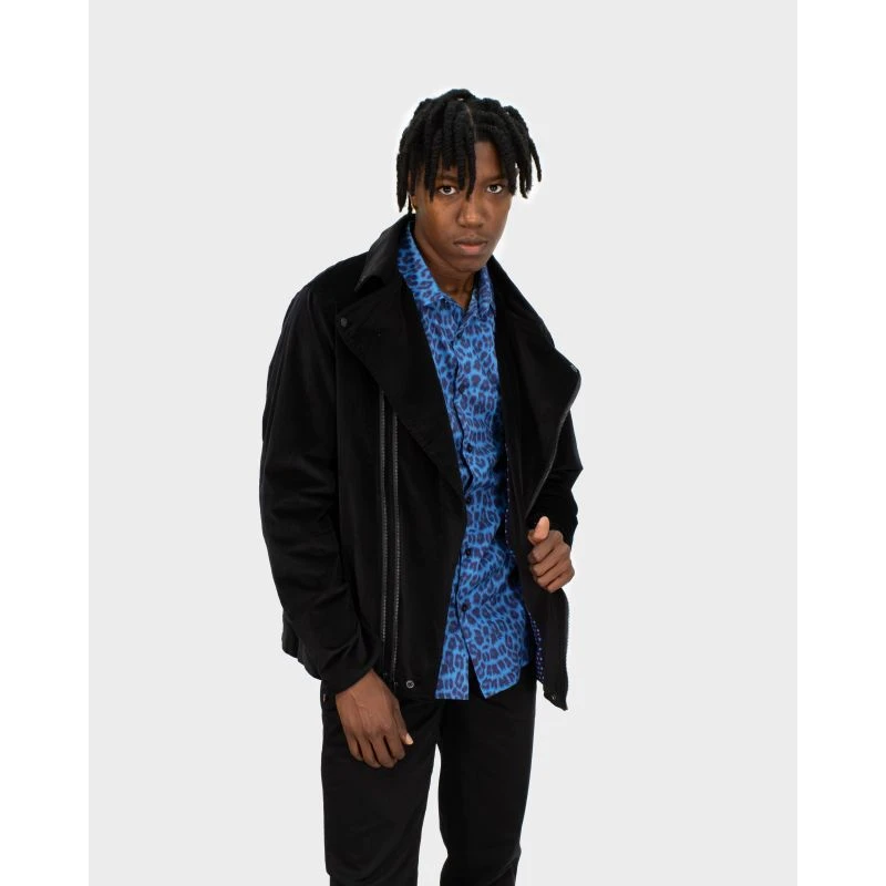 Norman Leopard Shirt - Sapphire - Image 4