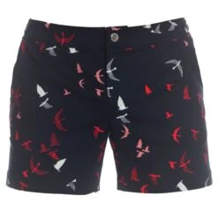 Shorts Navy Flock Print