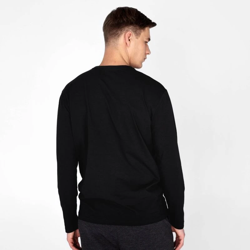 Men's Long Sleeve Tee Black - Image 4