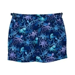 Pool Octopus Party Swim Short - Navy