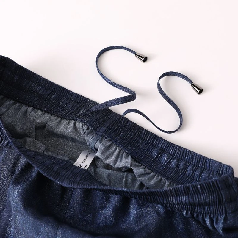 Pure Mulberry Silk Tie Dye Printed Men Shorts | Mid Waist Silk Crepe - Image 7