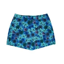 Quack Hibiscus Garden Swim Short - Blue