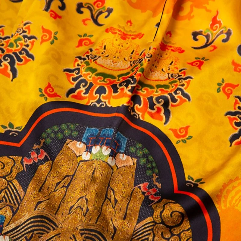 Traditional Silk Shorts In Yellow - Image 7