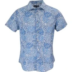 Scott Coral Shadow Shirt In Ivory