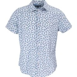 Scott Swimming Seahorses Shirt In White