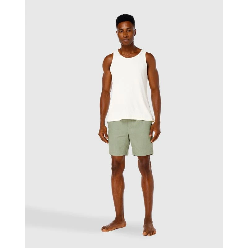 Linen Shorts Green - Image 2