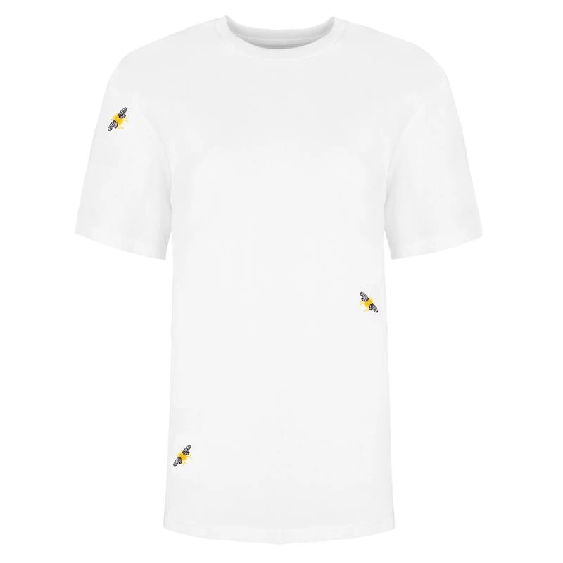 Bee Embroidered T-Shirt White Men