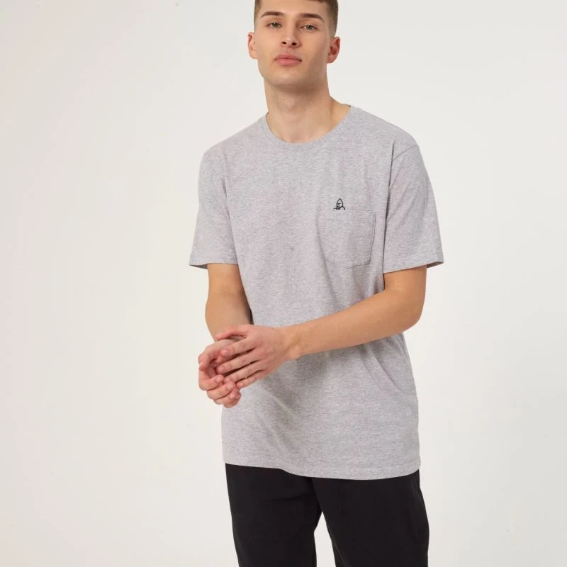 Silverback Men's Collection Pocket T - Grey On Grey - Image 2