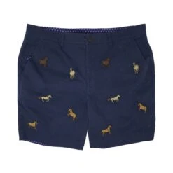 Edward Horse Navy Embroidery