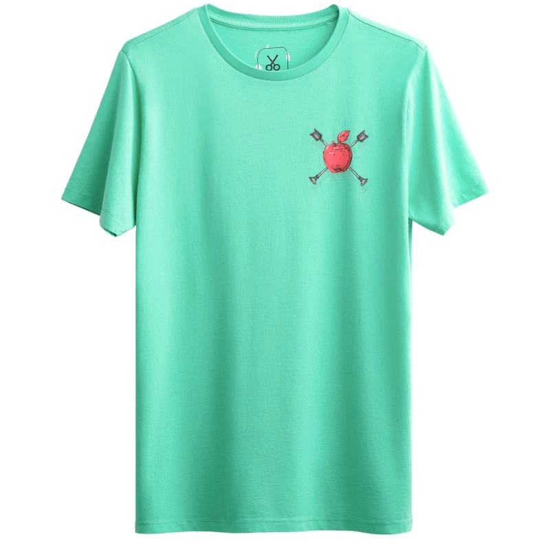 Unisex Design Printed Regular Fit T-Shirt - Apple